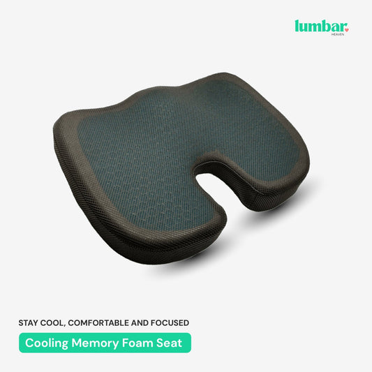 Lumbar Heaven Cooling Memory Foam Seat Cushion - Lumbar Heaven